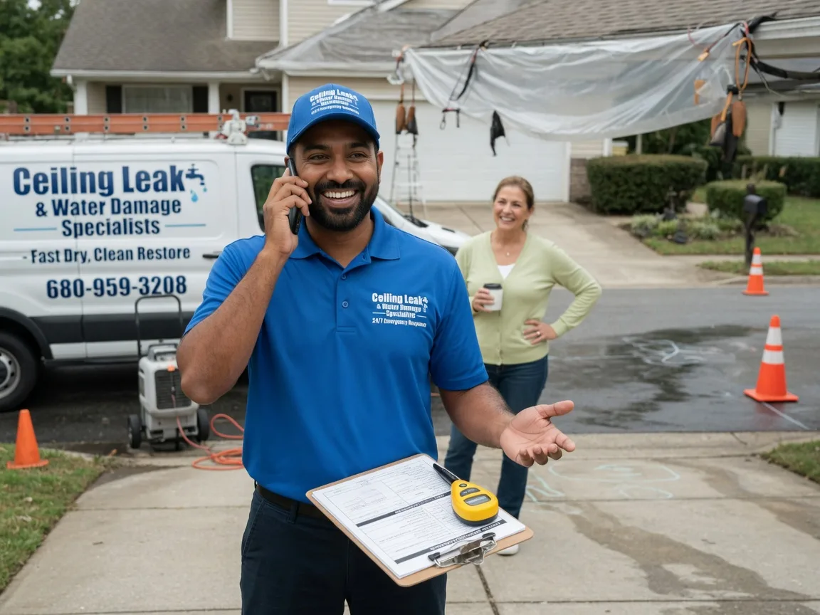 Ceiling Leak Cleanup Manitowish Waters, WI FAQs